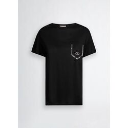 Textil Mulher T-shirts e Pólos Liu Jo WA5145 J4893-M9447 Preto