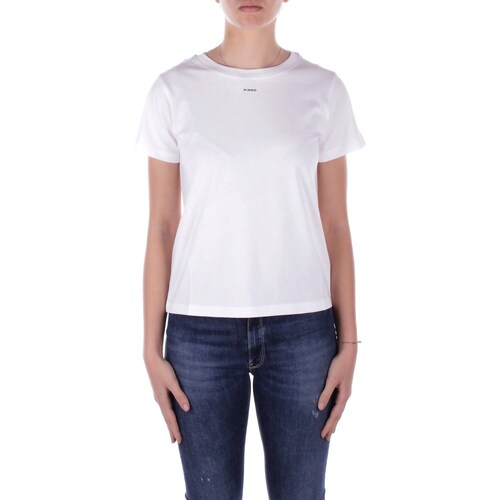 Textil Mulher T-Shirt mangas curtas Pinko 100373A228 Branco