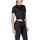 Textil Mulher T-Shirt mangas curtas Guess CN SS EYELET TONE ON W5GI18 I3Z14 Preto