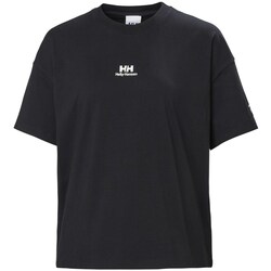 Textil Mulher T-Shirt mangas curtas Helly Hansen Patch Preto