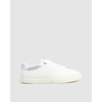 Sapatos Mulher Sapatilhas Pepe jeans PLS31601 KENTON KNIT W Branco