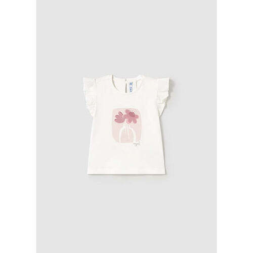 Textil Rapariga T-shirts e Pólos Mayoral 1042-53-18-12 Branco