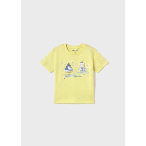 Textil Rapaz T-shirts e Pólos Mayoral 1059-31-5-12 Amarelo