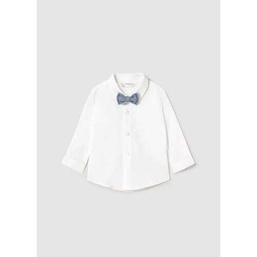 Textil Rapaz Camisas mangas comprida Mayoral 1102-26-1-64 Branco