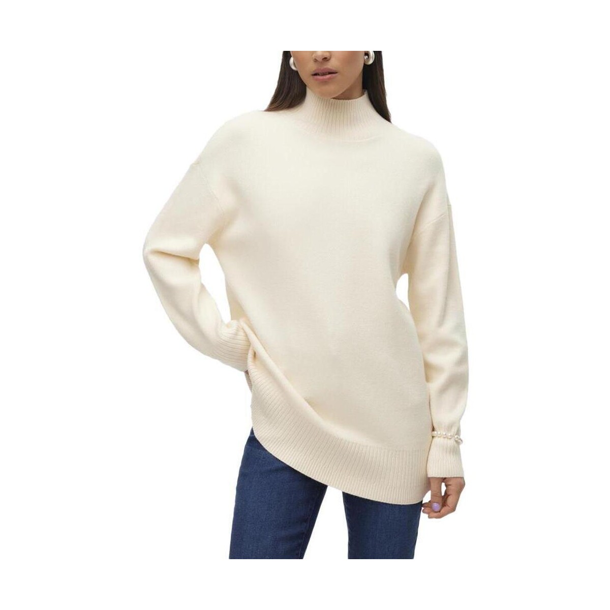 Textil Mulher camisolas Vero Moda  Branco