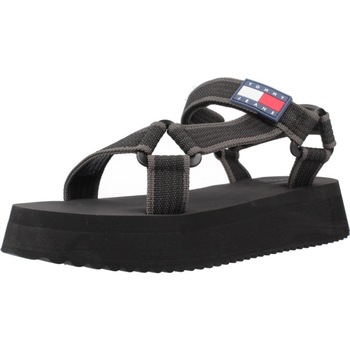 Sapatos Mulher Sandálias Tommy Jeans EN0EN02747 Preto