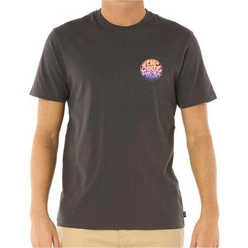 Textil Homem Polos mangas curta Rip Curl WETTIE PASSAGE ICON TEE Preto