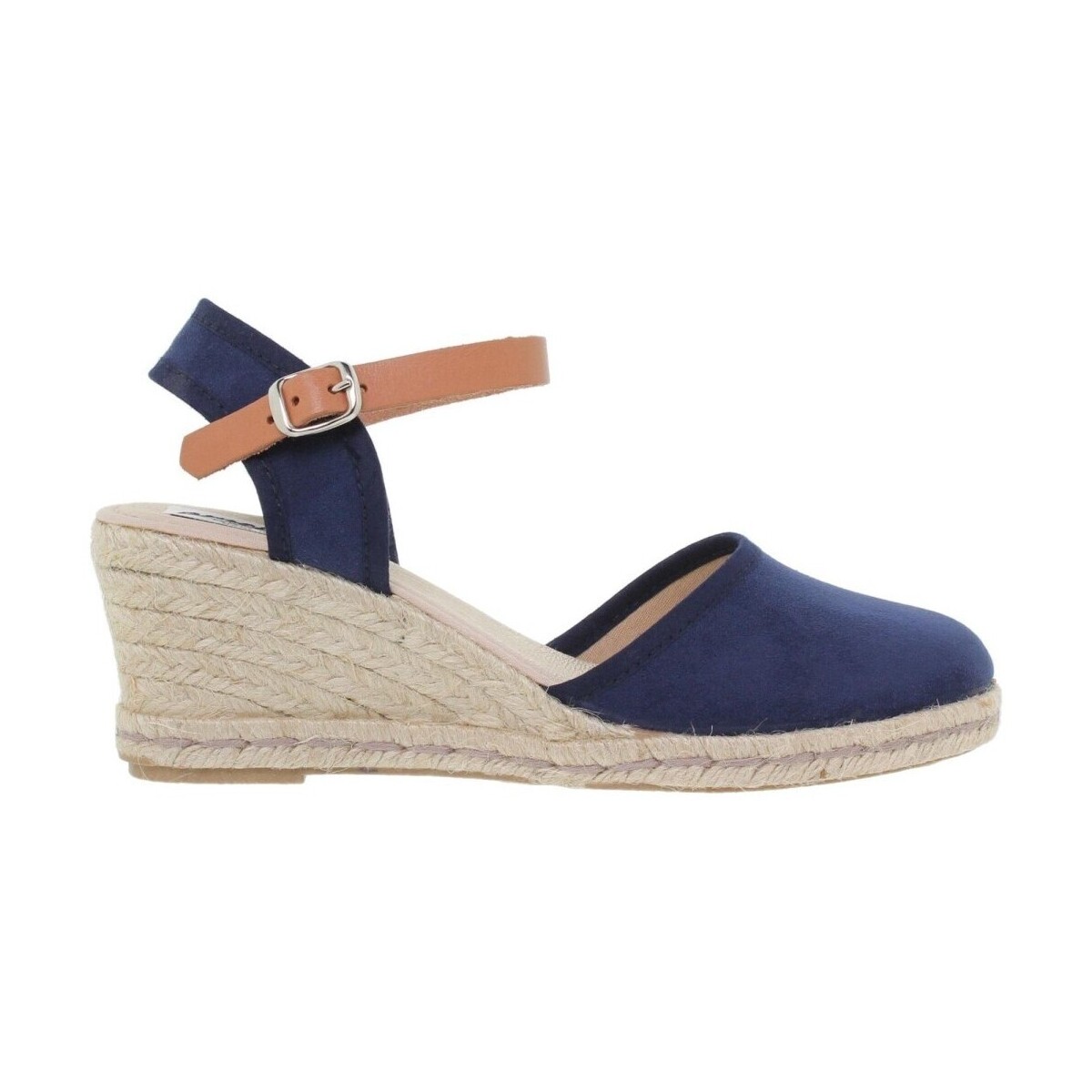 Sapatos Mulher Alpargatas Amelie Alpargatas azuis com cunha da Marinho