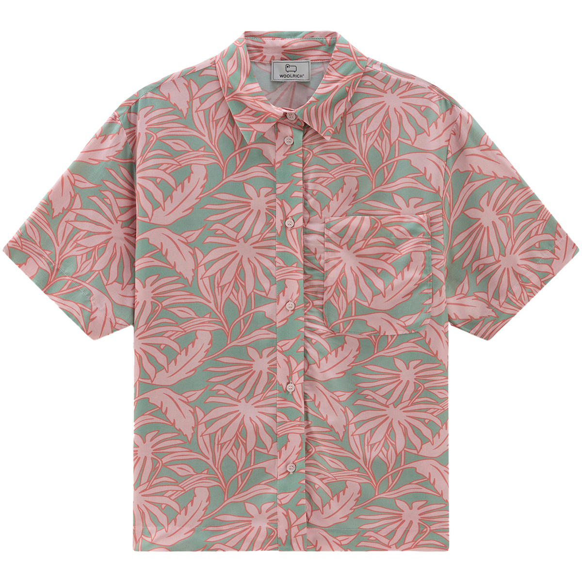 Textil Mulher camisas Woolrich PRINTED FLUID SHIRT Rosa