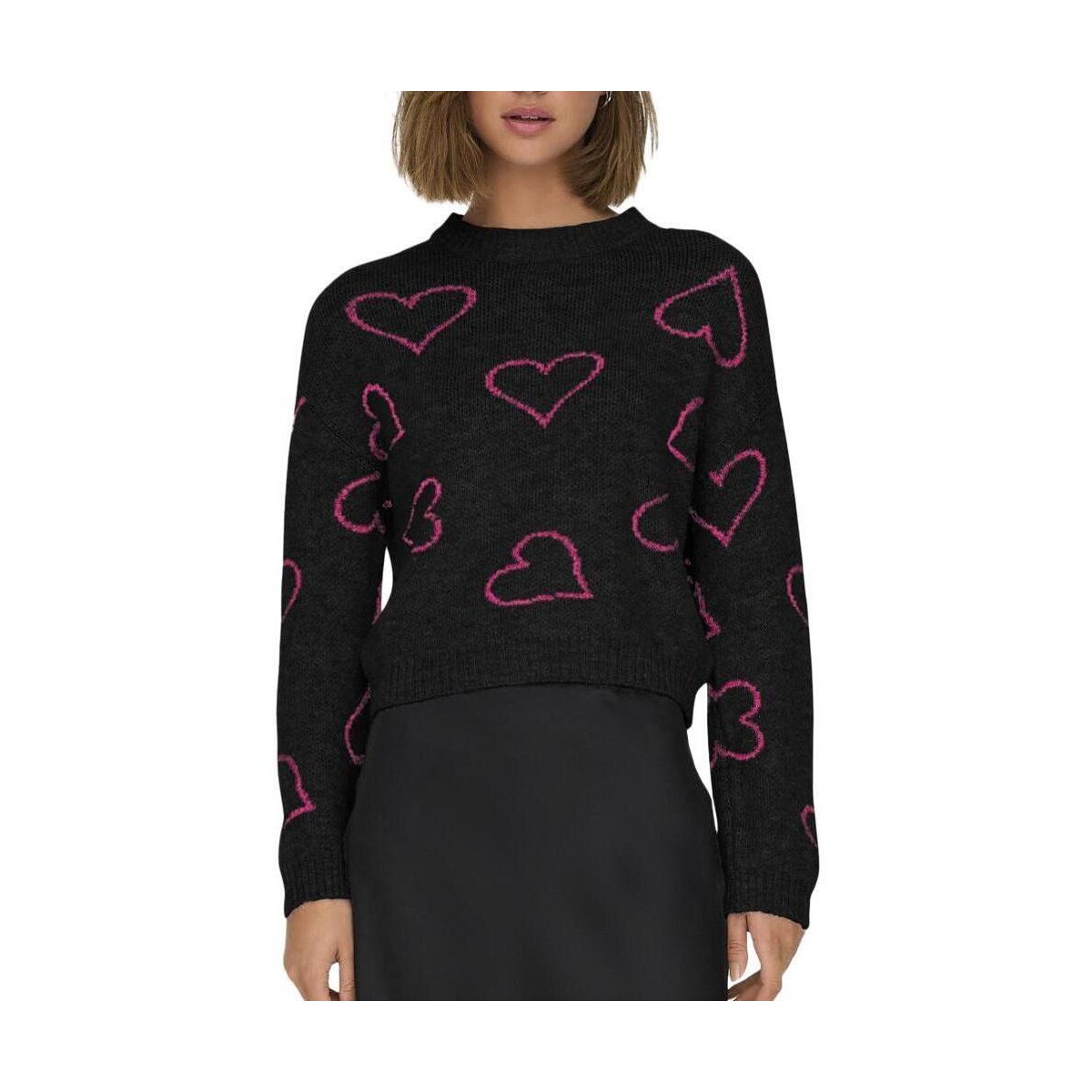 Textil Mulher camisolas Only  Preto