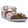 Sapatos Rapaz Sandálias BIRKENSTOCK RIO HL KIDS WHITE CALZ S Branco