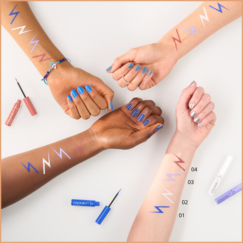 Essence Liquid Eyeliner Colour It! - 02 White Branco