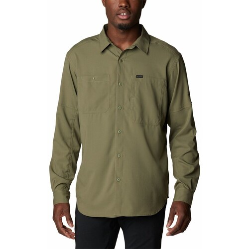 Textil Homem Camisas mangas comprida Columbia Ridge Utility Lite Verde azeitona