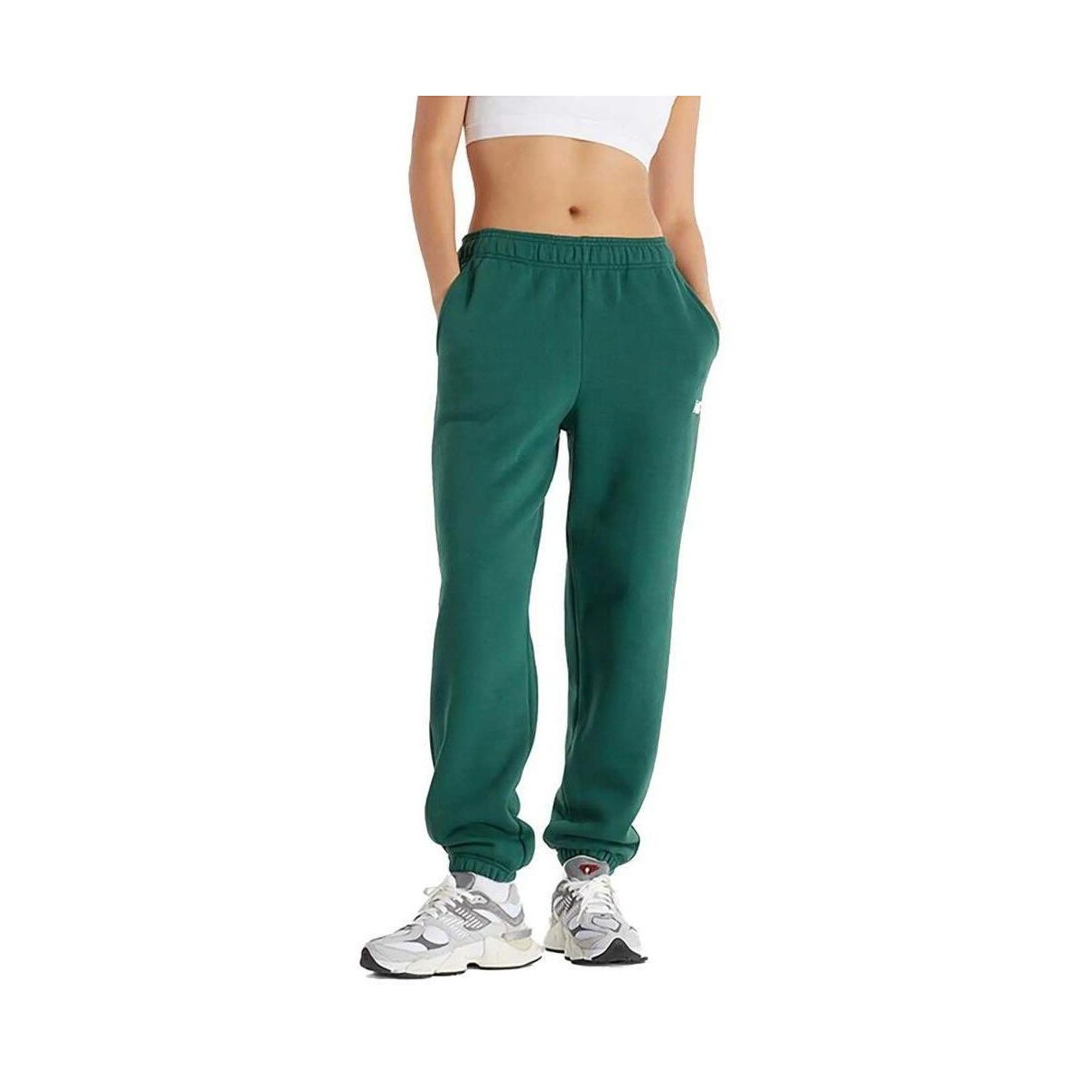 Textil Mulher Calças New Balance SPORT ESSENTIALS FLEECE JOG Verde