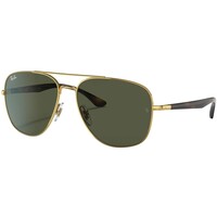 Relógios & jóias Homem óculos de sol Ray-ban RB3683 Óculos de sol quadrados Ouro