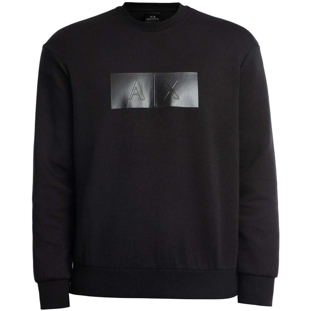 Textil Homem Sweats EAX Sweatshirt com gráfico do logótipo da caixa Preto