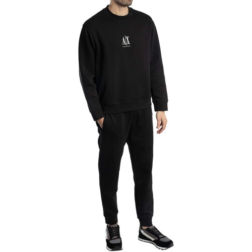 EAX Sweatshirt com logótipo do centro Preto
