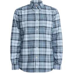 Textil Homem Camisas mangas comprida Barbour Camisa Lewis Tailored Azul