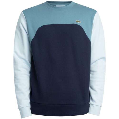 Textil Homem Sweats Lacoste Camisola de malha de algodão com blocos de cores Azul