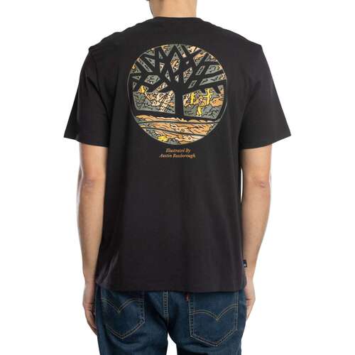 Timberland T-shirt com o logótipo da árvore ilustrada Preto