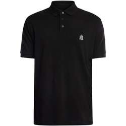 Textil Homem Polos mangas curta EAX Camisola pólo com logótipo no peito Preto