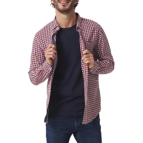 Textil Homem Camisas mangas comprida TBS  Vermelho