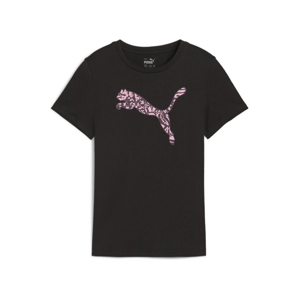 Textil Rapariga T-shirts e Pólos Puma  Preto