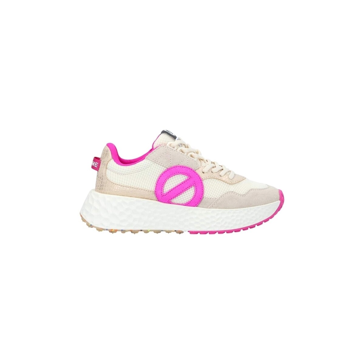 Sapatos Mulher Sapatos No Name CARTER JOGGER SUEDE DOVE/SAND Blanc Branco