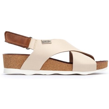 Sapatos Mulher Sandálias Pikolinos SANDALIAS PIEL DE MUJER  MAHON W9E-0912 BEIGE Bege