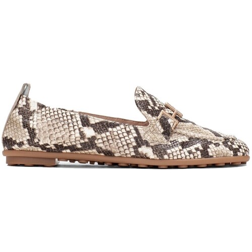 Sapatos Mulher Calçado de segurança Hispanitas MOCASÍN PLANO ANIMAL PRINT  BOMBAY HV254027 TAUPE Bege