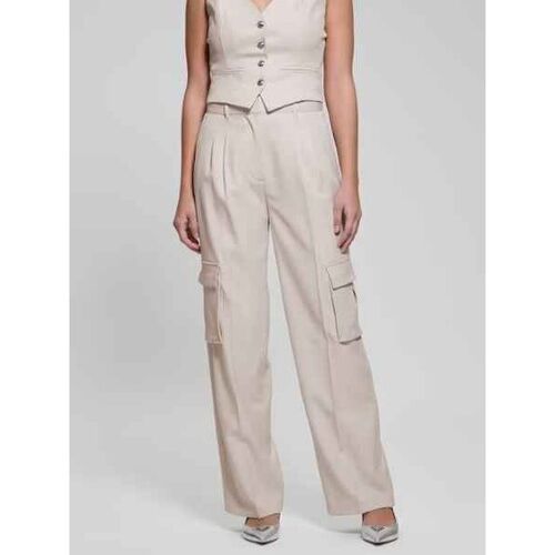 Textil Mulher Calças Guess W5RB41 WGX02-F9AW Branco