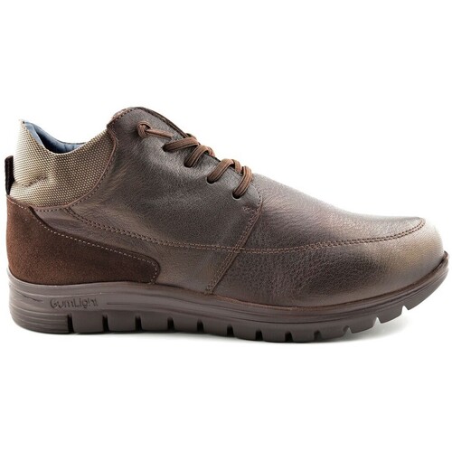Sapatos Homem Botas Becool Botins em pele castanha da Castanho