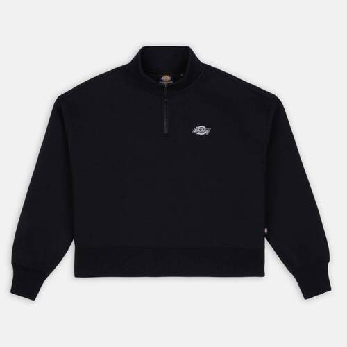 Textil Mulher Sweats Dickies SUMMERDALE QUARTER NEC Preto