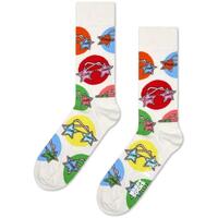 Roupa de interior Homem Meias altas Happy socks ELTON GLASSES Branco
