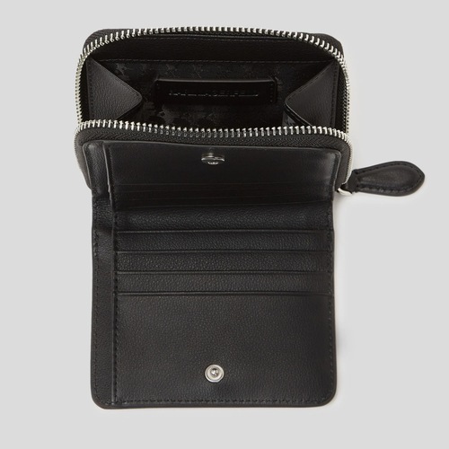 Karl Lagerfeld IKON PEBBLE MD BIFOLD WLLT Preto