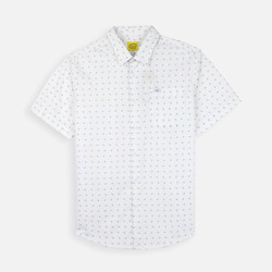 Textil Homem Camisas mangas comprida Oxbow Chemise GEO Branco