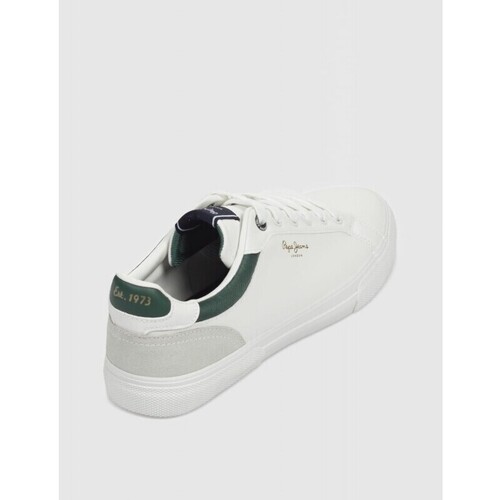Pepe jeans ZAPATILLA  KENTON COURT BLANCO/VERDE 