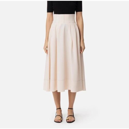 Textil Mulher Saias Elisabetta Franchi GO08151E2-193 Branco