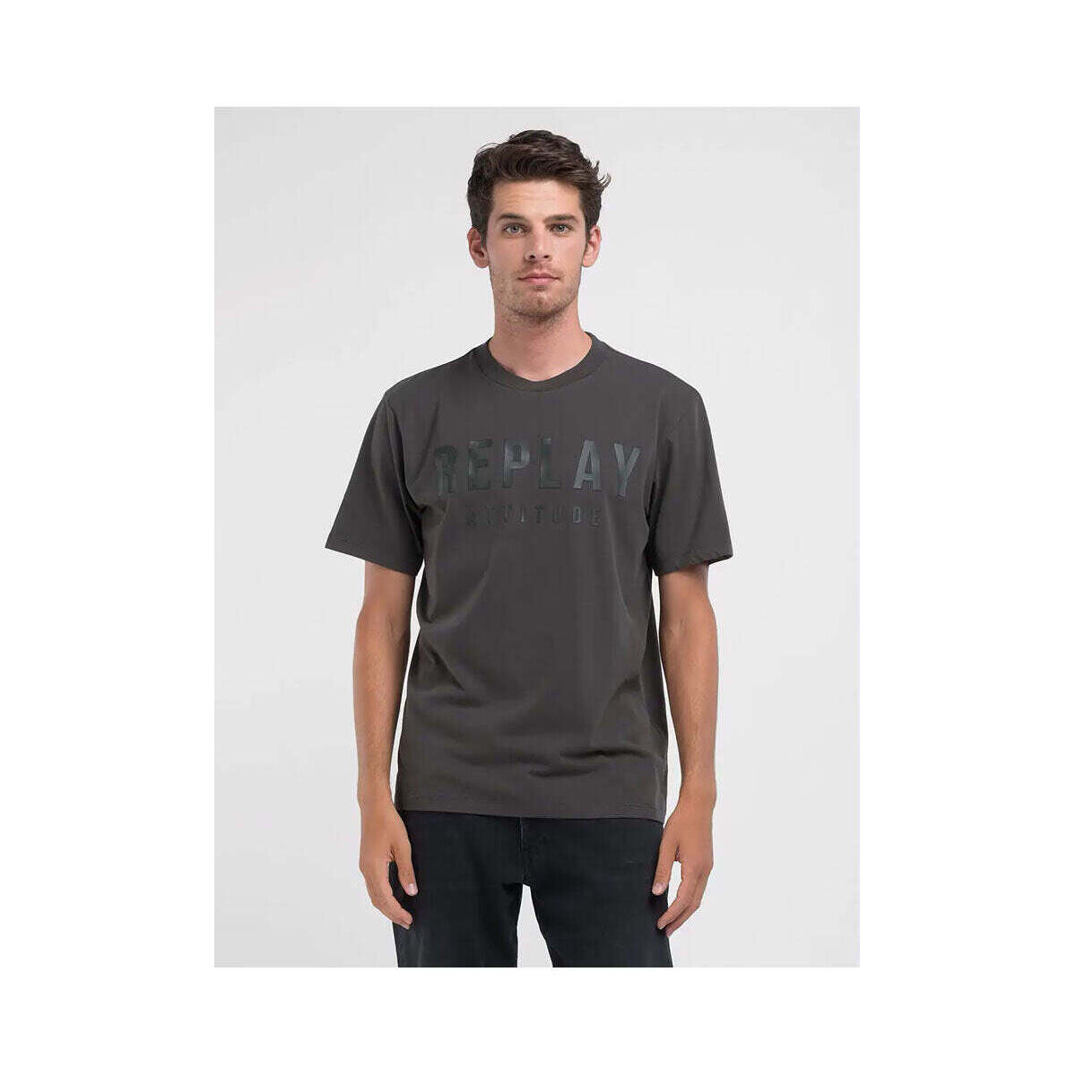 Textil Homem T-shirts e Pólos Replay M69310002372-935-4-1 Verde