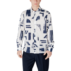 Textil Homem Camisas mangas comprida Antony Morato MMSL00614-FA430642 Azul
