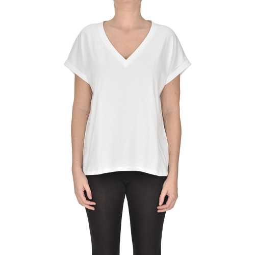 Textil Mulher T-shirts e Pólos Majestic Filatures TPS00005060AE Branco