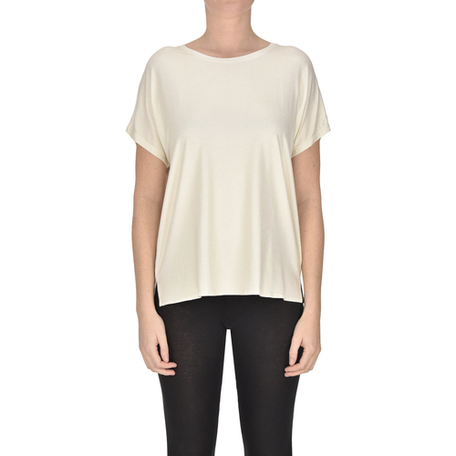 Textil Mulher T-shirts e Pólos Majestic Filatures TPS00005062AE Branco
