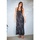 Textil Mulher Vestidos compridos Isla Bonita By Sigris Vestido Midi Longo Preto
