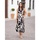 Textil Mulher Vestidos compridos Isla Bonita By Sigris Vestido Midi Longo Preto
