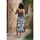 Textil Mulher Vestidos compridos Isla Bonita By Sigris Vestido Midi Longo Preto