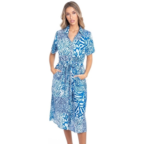 Textil Mulher Vestidos Isla Bonita By Sigris Vestir Azul
