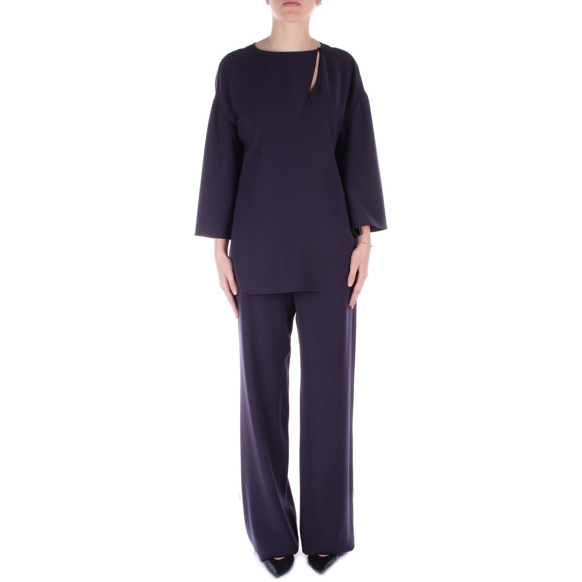 Textil Mulher T-shirt mangas compridas Emporio Armani EW000832AF10206 Azul