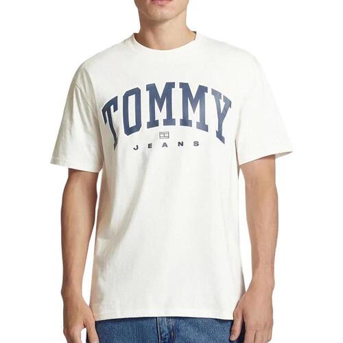 Textil Homem T-shirts e Pólos Tommy Hilfiger  Branco