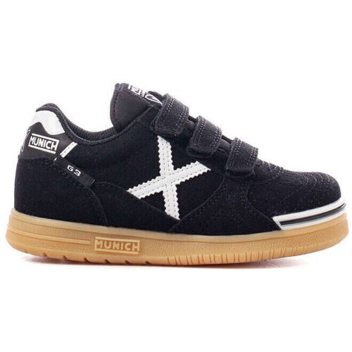 Sapatos Criança Sapatilhas Munich G3 kid profit velcro 1514008 NEGRO Preto