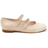 Sapatos Mulher Calçado de segurança Aplauso BAILARINAS DE PIEL CON DOS HEBILLAS BEIGE ABRIL 16064 Bege